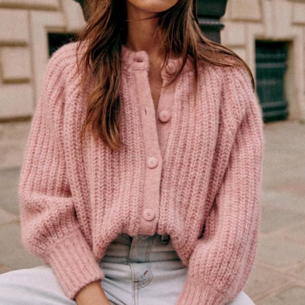 Sezane Emile Alpaca Cardigan